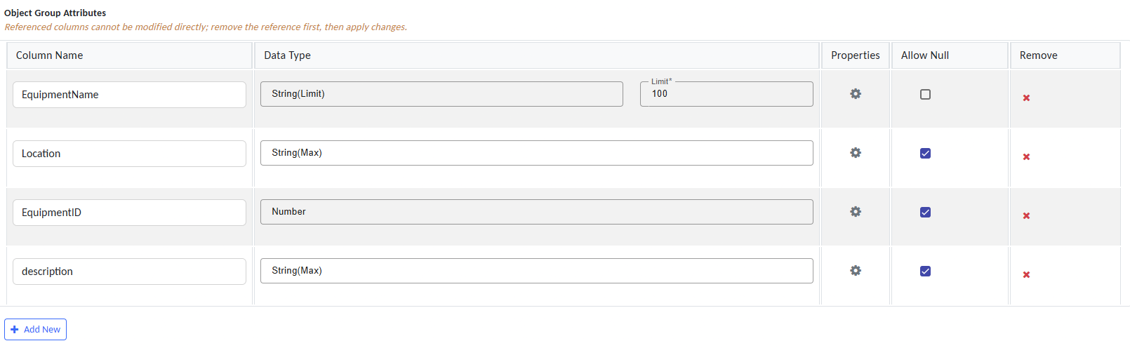 Create new Object Group